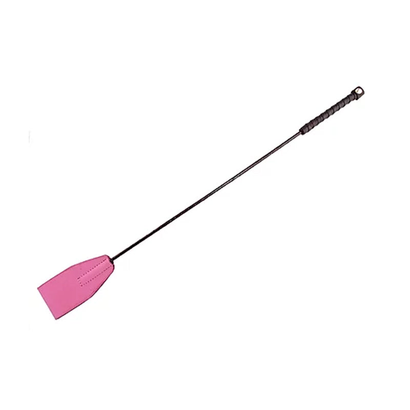 Rouge Garments Pink Riding Crop - Hand Braided Leather Shaft