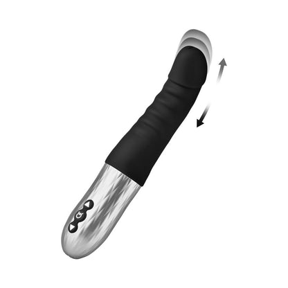 Forto Thruster Rechargeable Silicone Thrusting G-Spot Vibrator - Black