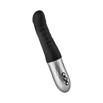 Forto Thruster Rechargeable Silicone Thrusting G-Spot Vibrator - Black