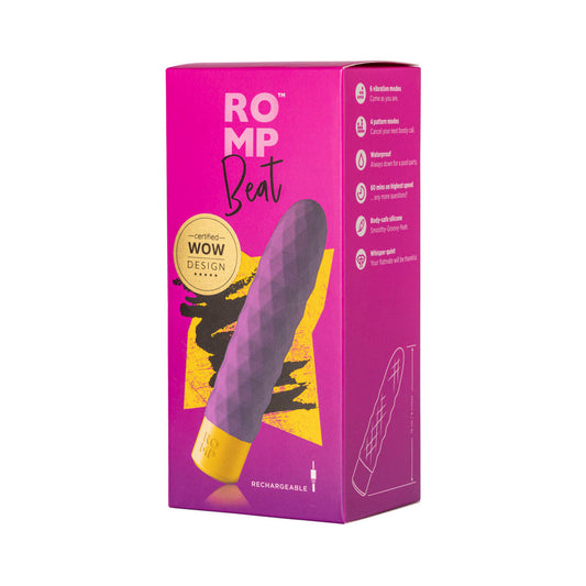 ROMP Beat Rechargeable Silicone Bullet Vibrator – Light Purple
