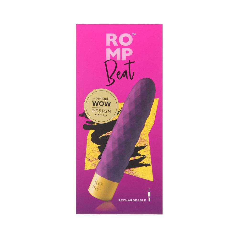 ROMP Beat Rechargeable Silicone Bullet Vibrator – Light Purple