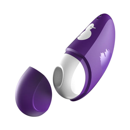 ROMP Free Rechargeable Silicone Clitoral Vibrator with Pleasure Air Technology – Purple