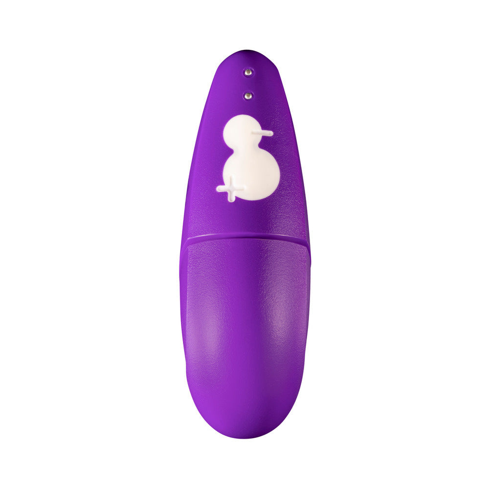 ROMP Free Rechargeable Silicone Clitoral Vibrator with Pleasure Air Technology – Purple