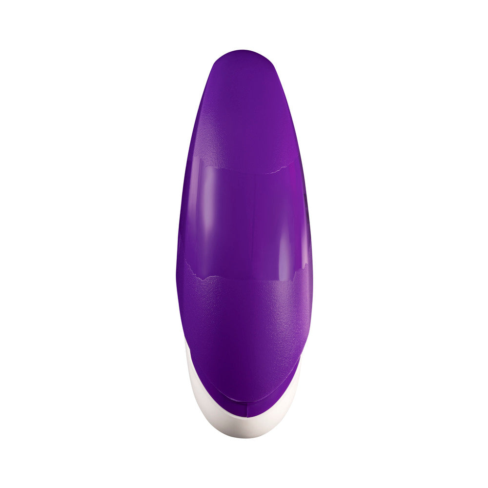 ROMP Free Rechargeable Silicone Clitoral Vibrator with Pleasure Air Technology – Purple