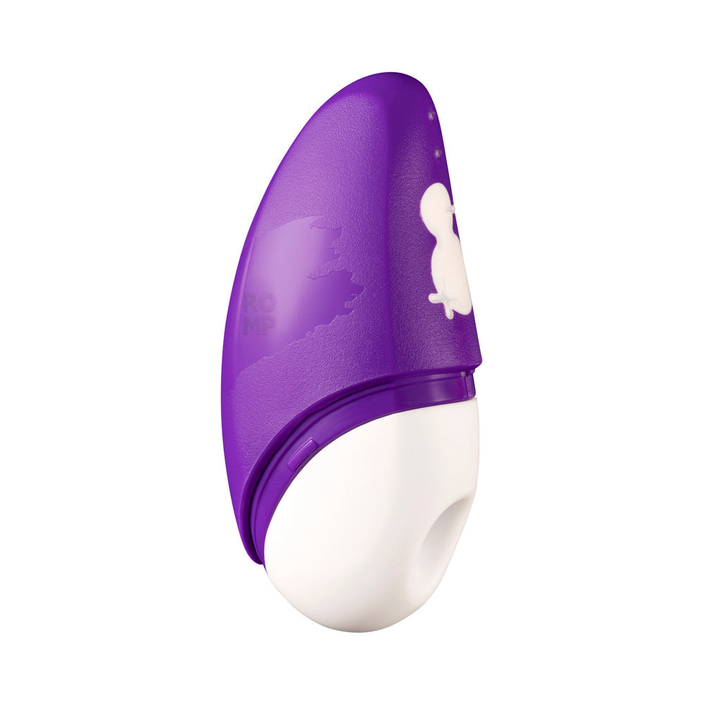 ROMP Free Rechargeable Silicone Clitoral Vibrator with Pleasure Air Technology – Purple