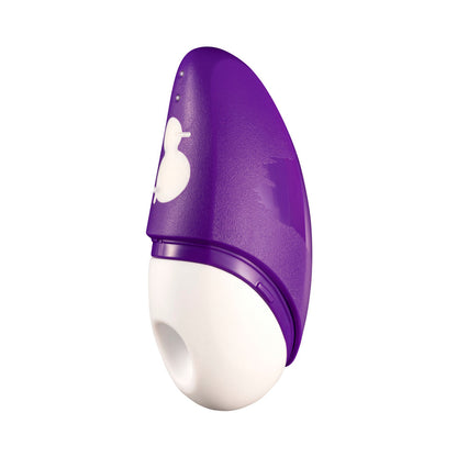 ROMP Free Rechargeable Silicone Clitoral Vibrator with Pleasure Air Technology – Purple