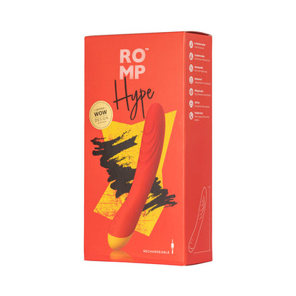 ROMP Hype Rechargeable Silicone G-Spot Vibrator – Red