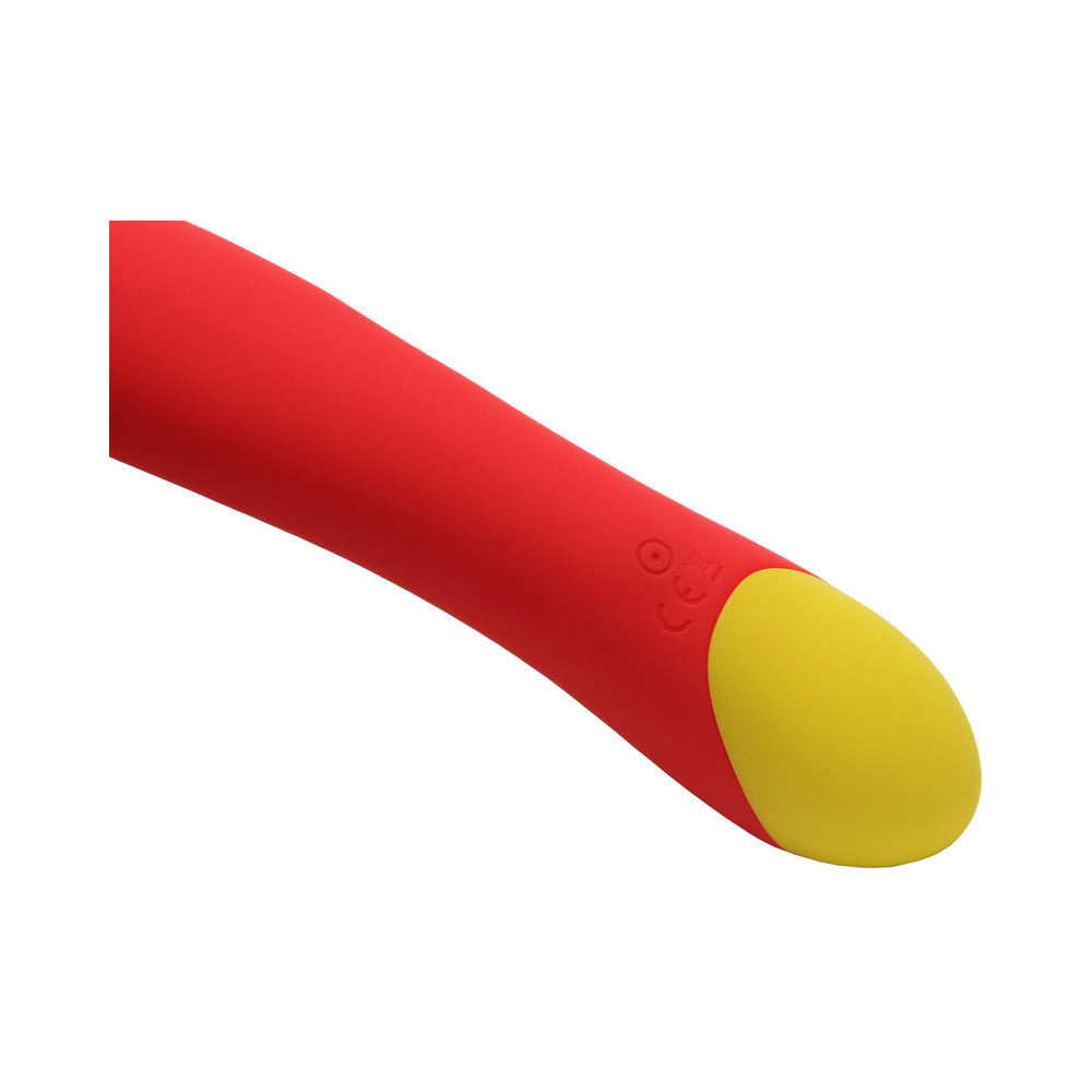 ROMP Hype Rechargeable Silicone G-Spot Vibrator – Red