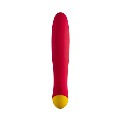 ROMP Jazz Rechargeable Silicone Rabbit Vibrator with G-Spot and Clitoral Stimulation – Berry
