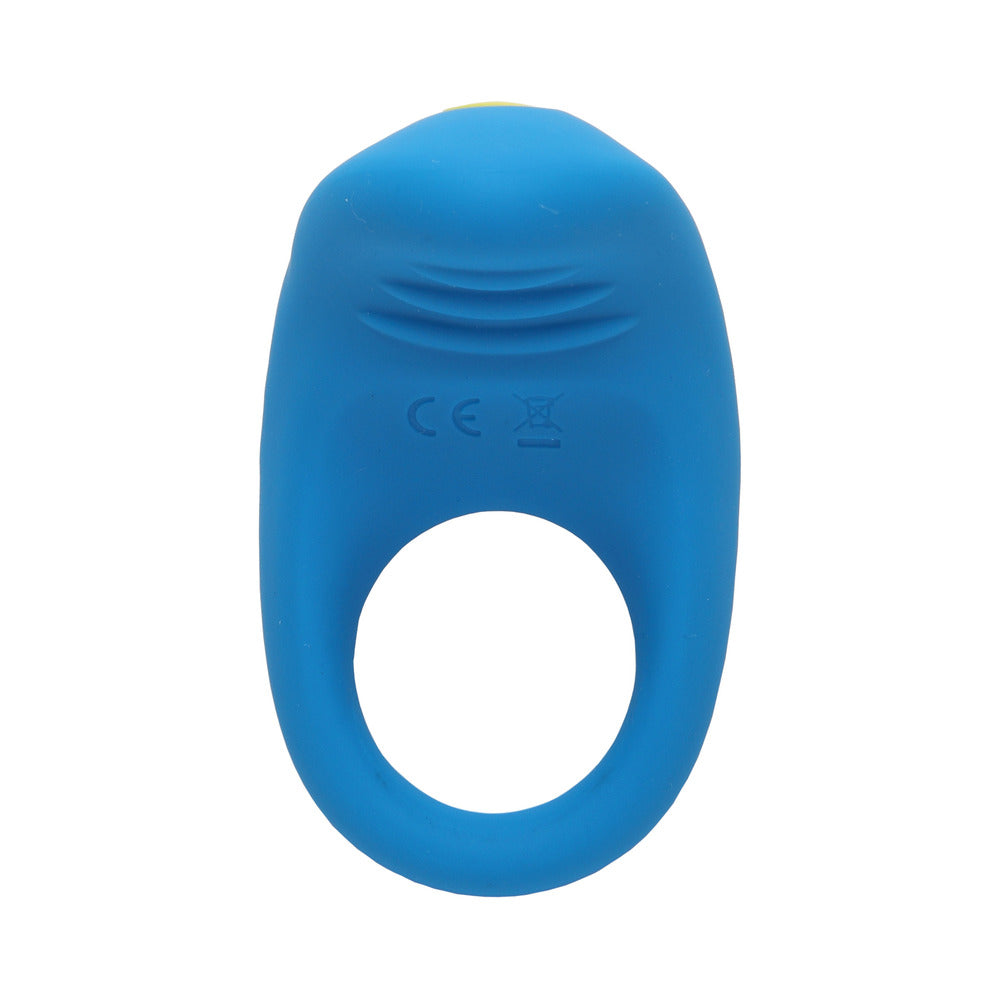ROMP Juke Rechargeable Silicone Vibrating Penis Ring – Light Blue