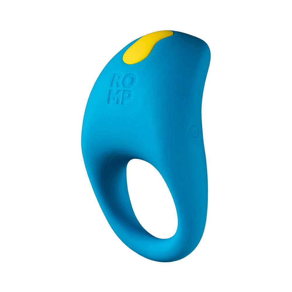ROMP Juke Rechargeable Silicone Vibrating Penis Ring – Light Blue