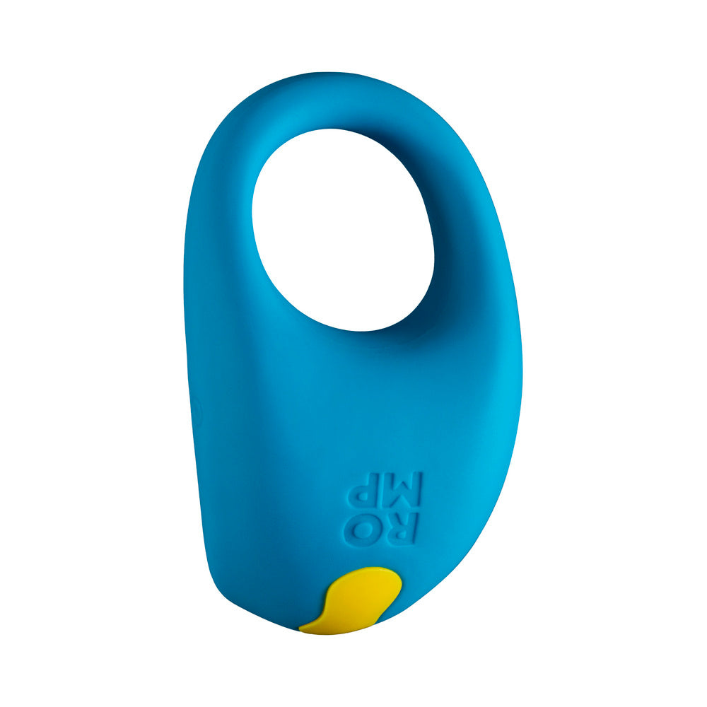 ROMP Juke Rechargeable Silicone Vibrating Penis Ring – Light Blue