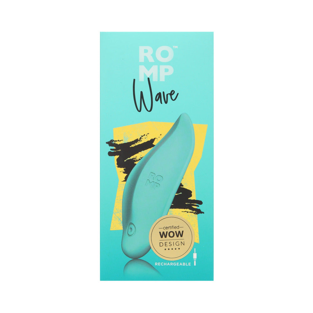 ROMP Wave Rechargeable Silicone Lay-On Vibrator – Mint
