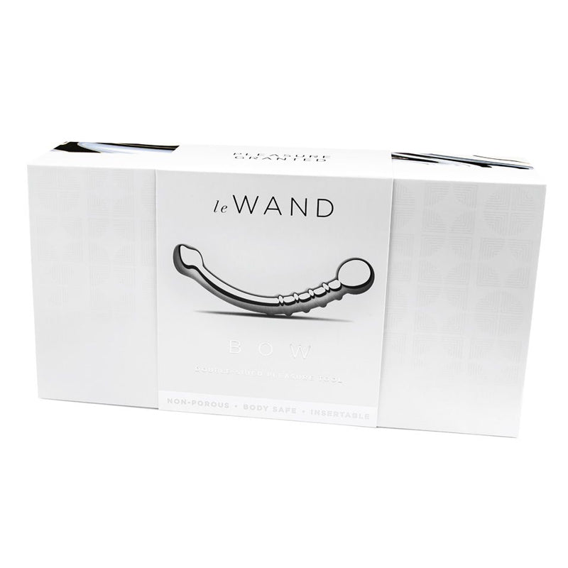Le Wand Bow Stainless Steel Massager – Silver