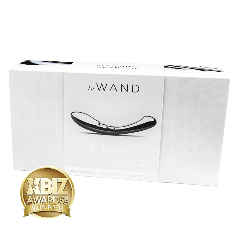 Le Wand Arch Stainless Steel Massager – G-Spot Stimulation – Silver