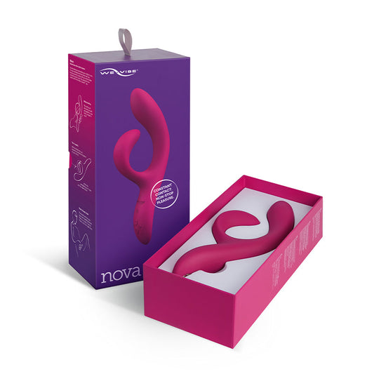 We-Vibe Nova 2 Rechargeable Flexible Silicone Rabbit Vibrator - Fuchsia