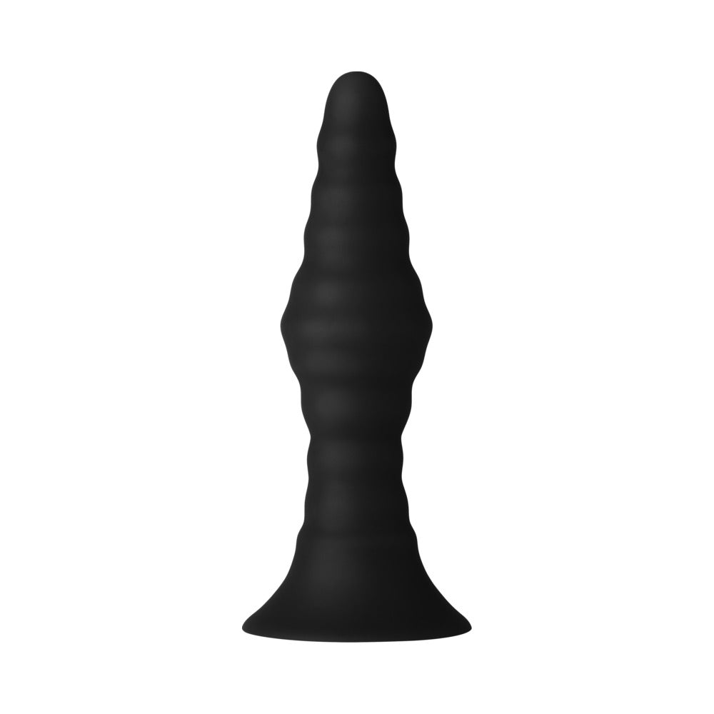 Forto Rechargeable Remote-Controlled Silicone Anal Plug – Black