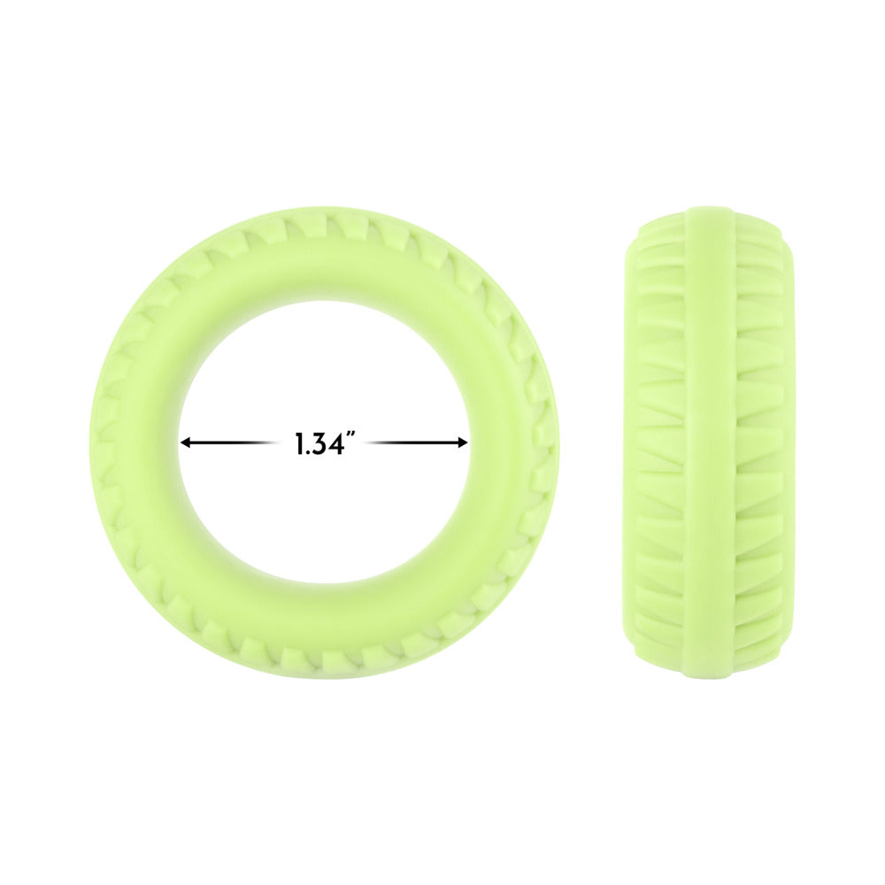 Forto F-12 Liquid Silicone Cockring – 35mm – White