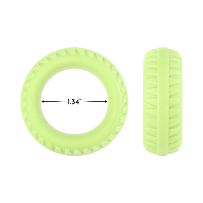 Forto F-12 Liquid Silicone Cockring – 35mm – White
