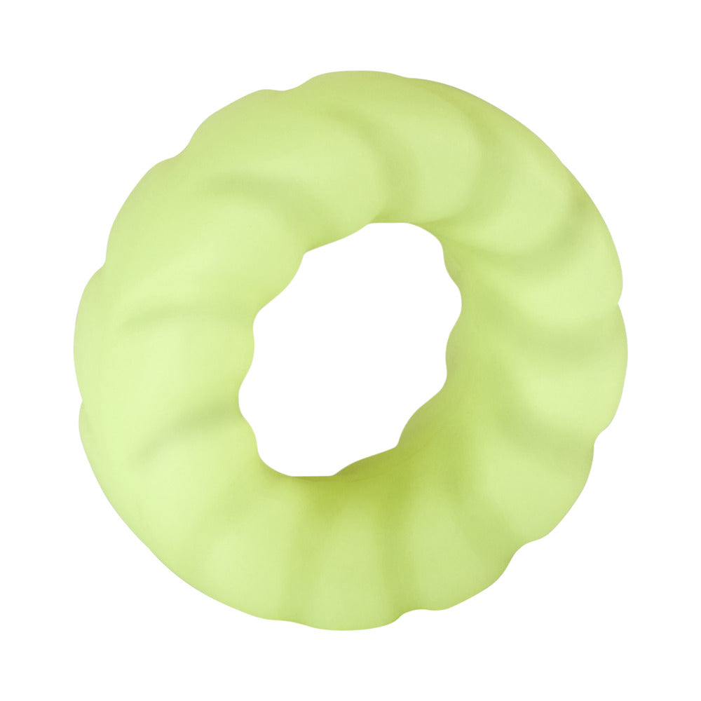 Forto F-25 Liquid Silicone Cockring – White – Stretchable Design