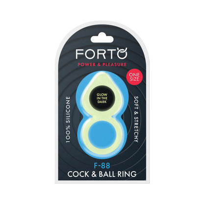 Forto F-88 Liquid Silicone Cock & Ball Ring - White