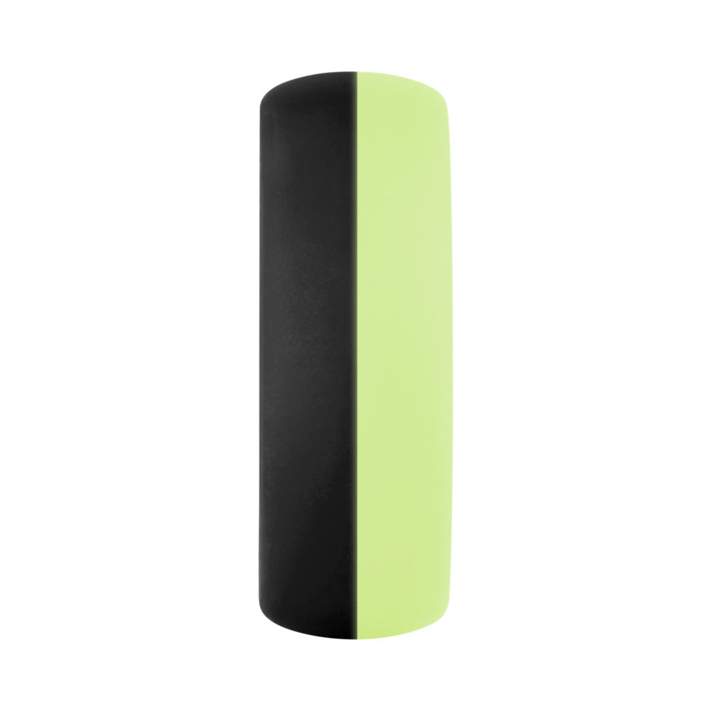 Forto F-19 Liquid Silicone 2-Tone Cockring – Black/Glow