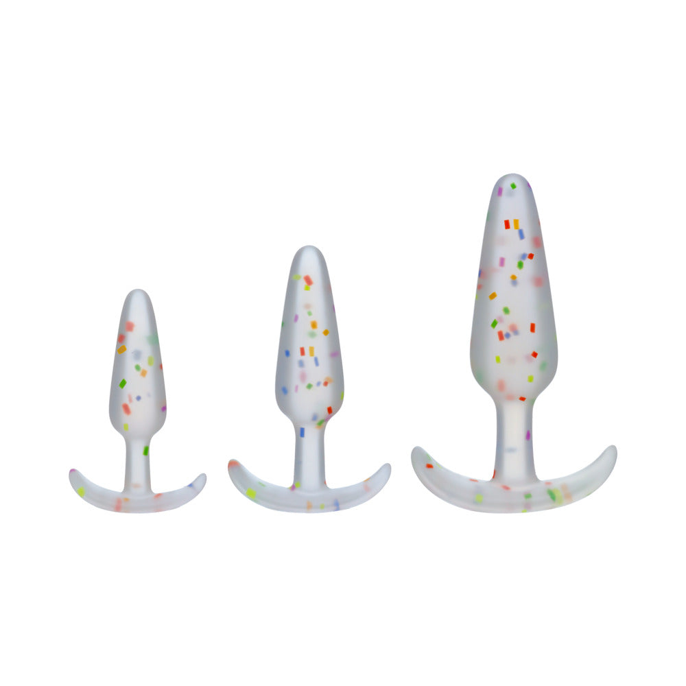 Doc Johnson Mood Pride Anal Plug Training Set – Multi-Color, 3-Piece