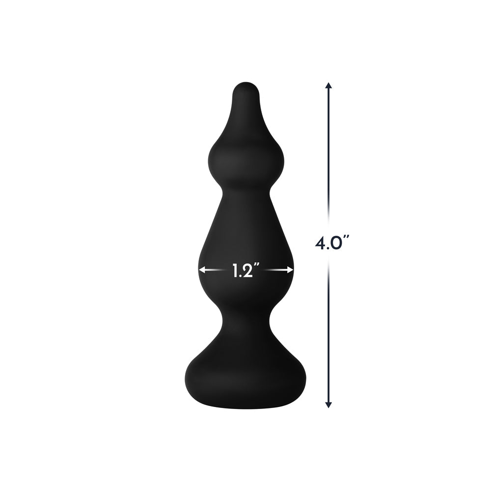 Forto F-30 Pointer Silicone Anal Plug – Small Black