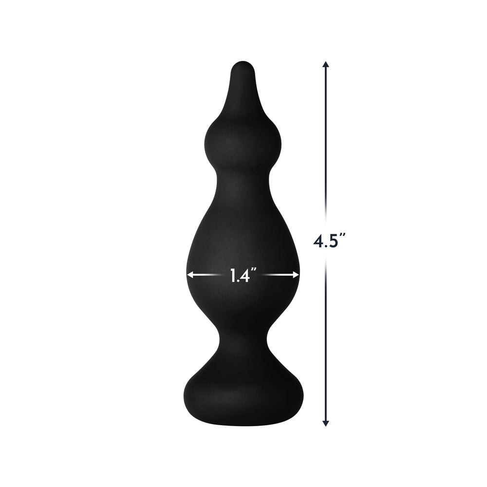 Forto F-30 Medium Silicone Anal Plug – Black