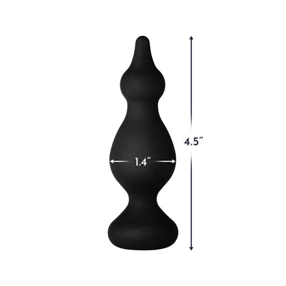 Forto F-30 Medium Silicone Anal Plug – Black