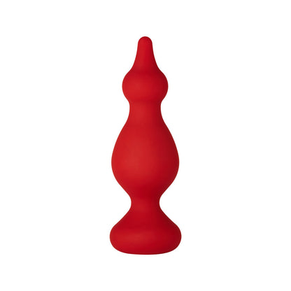 Forto F-30 Medium Silicone Anal Plug with Pointed Tip – Red