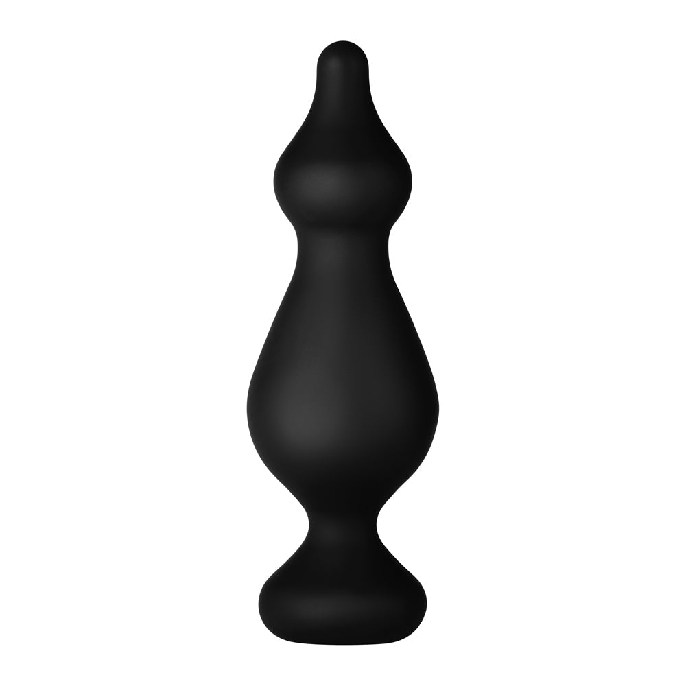 Forto F-30 Large Silicone Anal Plug with Pointed Tip - Black