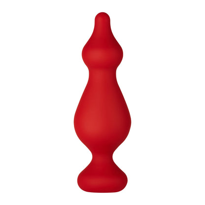 Forto F-30 Pointer Silicone Anal Plug Large Red - Flexible Design with Pointed Tip