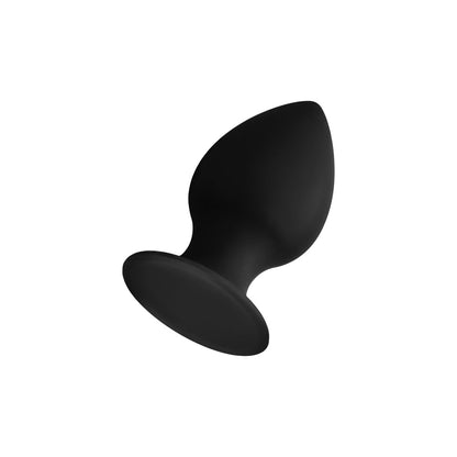 Forto F-98 Cone Silicone Anal Plug – Small, Black, Suction Cup Base
