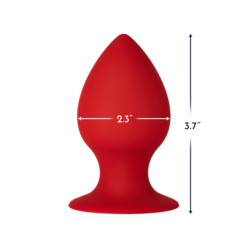 Forto F-98 Cone Silicone Anal Plug Medium – Red