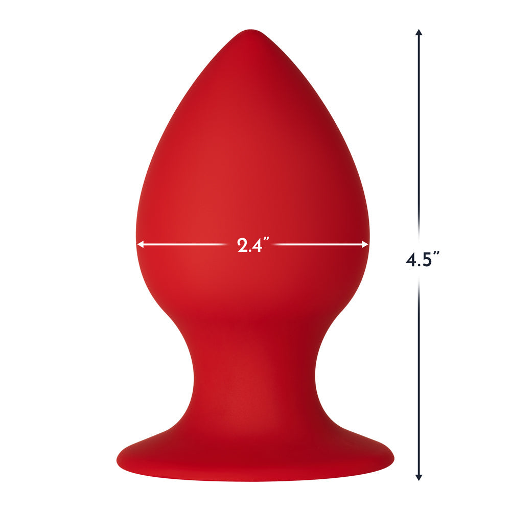 Forto F-98 Cone Silicone Anal Plug – Large – Red