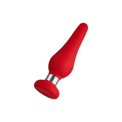 Forto F-21 Tear Drop Silicone Anal Plug – Small, Red