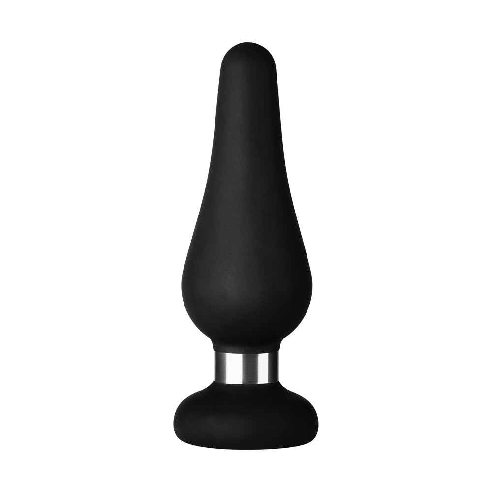Forto F-21 Tear Drop Silicone Anal Plug – Medium – Black