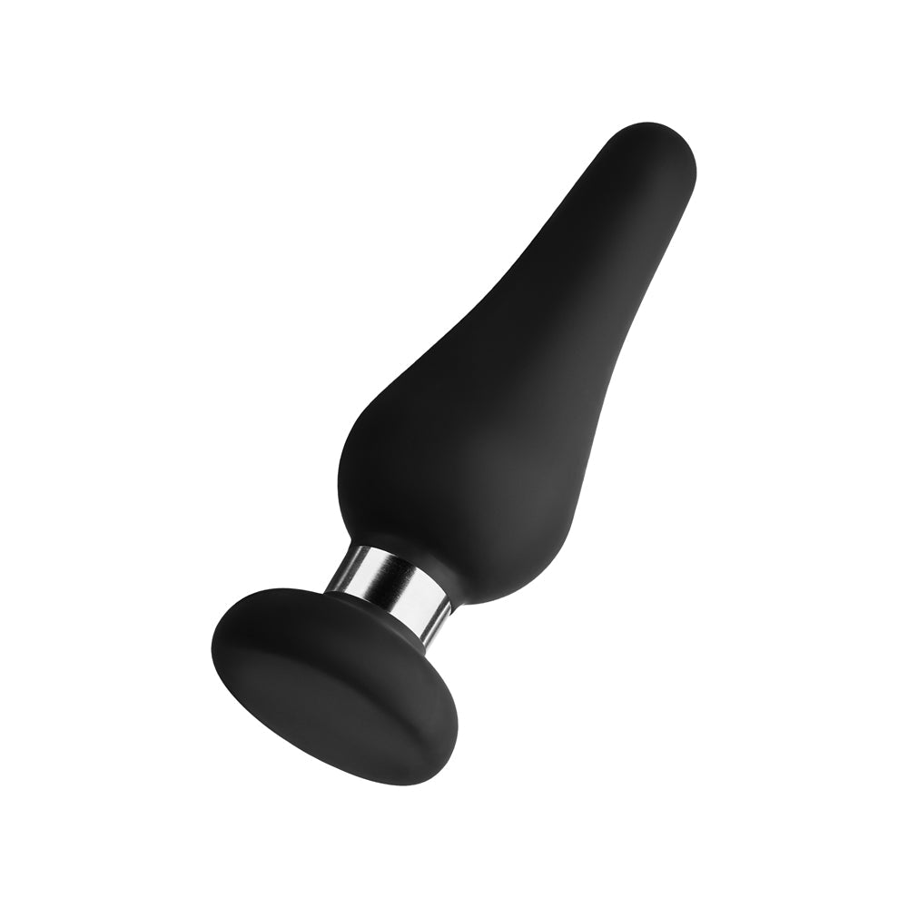 Forto F-21 Tear Drop Silicone Anal Plug – Medium – Black