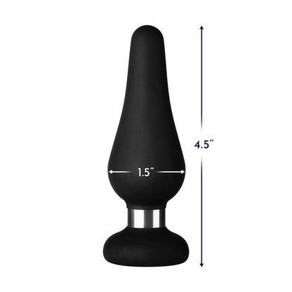 Forto F-21 Tear Drop Silicone Anal Plug – Medium – Black