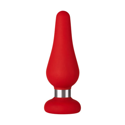 Forto F-21 Tear Drop Silicone Anal Plug – Medium Red