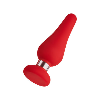 Forto F-21 Tear Drop Silicone Anal Plug – Medium Red