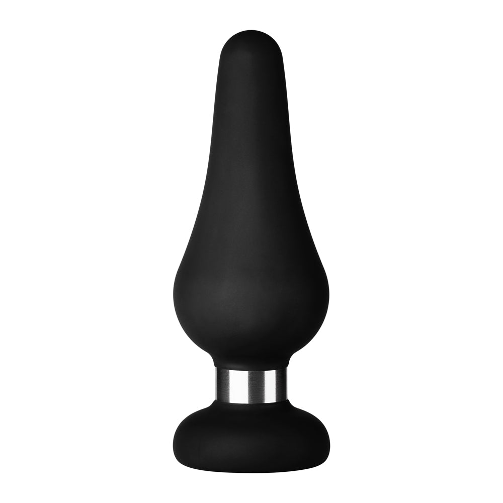 Forto F-21 Large Tear Drop Silicone Anal Plug – Black