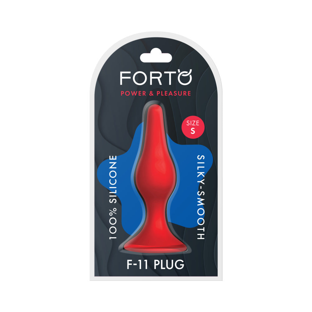 Forto F-11 Lungo Silicone Anal Plug Small – Red