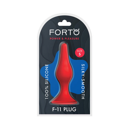 Forto F-11 Lungo Silicone Anal Plug Small – Red