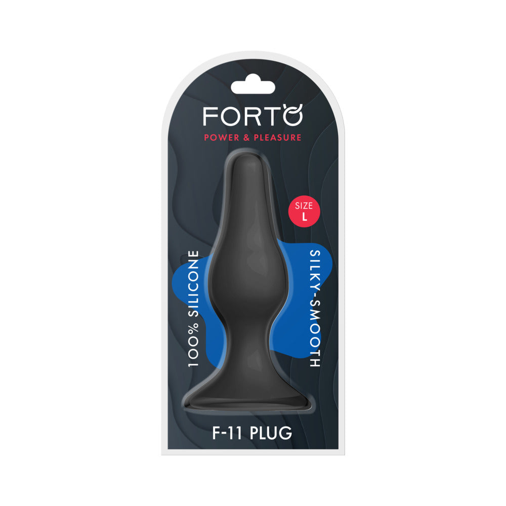 Forto F-11 Lungo Silicone Anal Plug – Large, Black