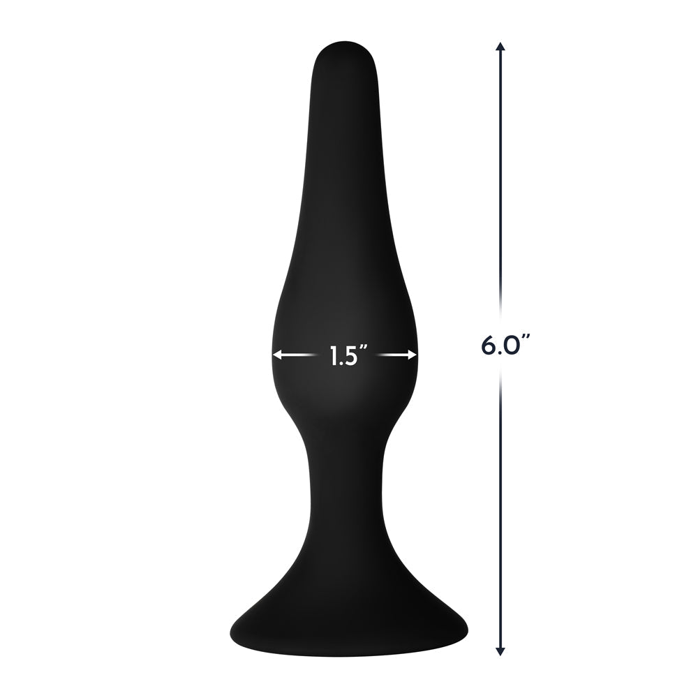 Forto F-11 Lungo Silicone Anal Plug – Large, Black