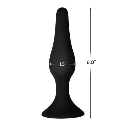 Forto F-11 Lungo Silicone Anal Plug – Large, Black