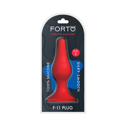 Forto F-11 Lungo Silicone Anal Plug – Large, Red