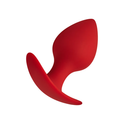 Forto F-60 Spade Silicone Anal Plug – Small Red – Thick Spade Shape